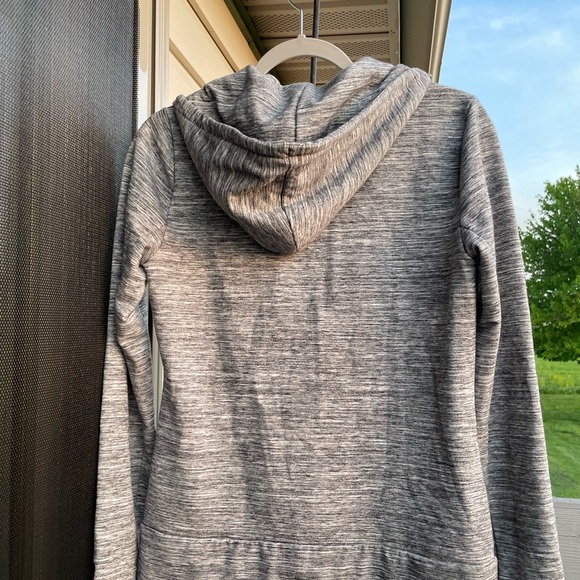 GAP Gray Heathered Zip-Up Jacket with Hood - Picture 2 of 4